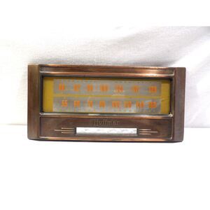 Vintage Hoffman tube radio faceplate escutcheon, 1940s-1950s AM FM radio part